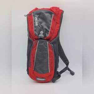 CamelBak Red and Gray Compact Hydration Pack Backpack Only